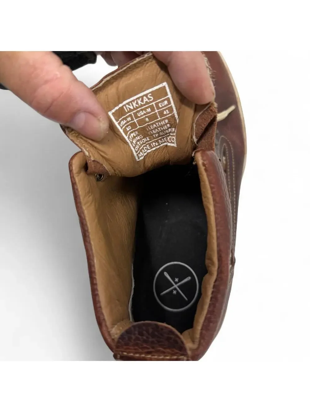 Inkkas Brown Leather Hiking Boots